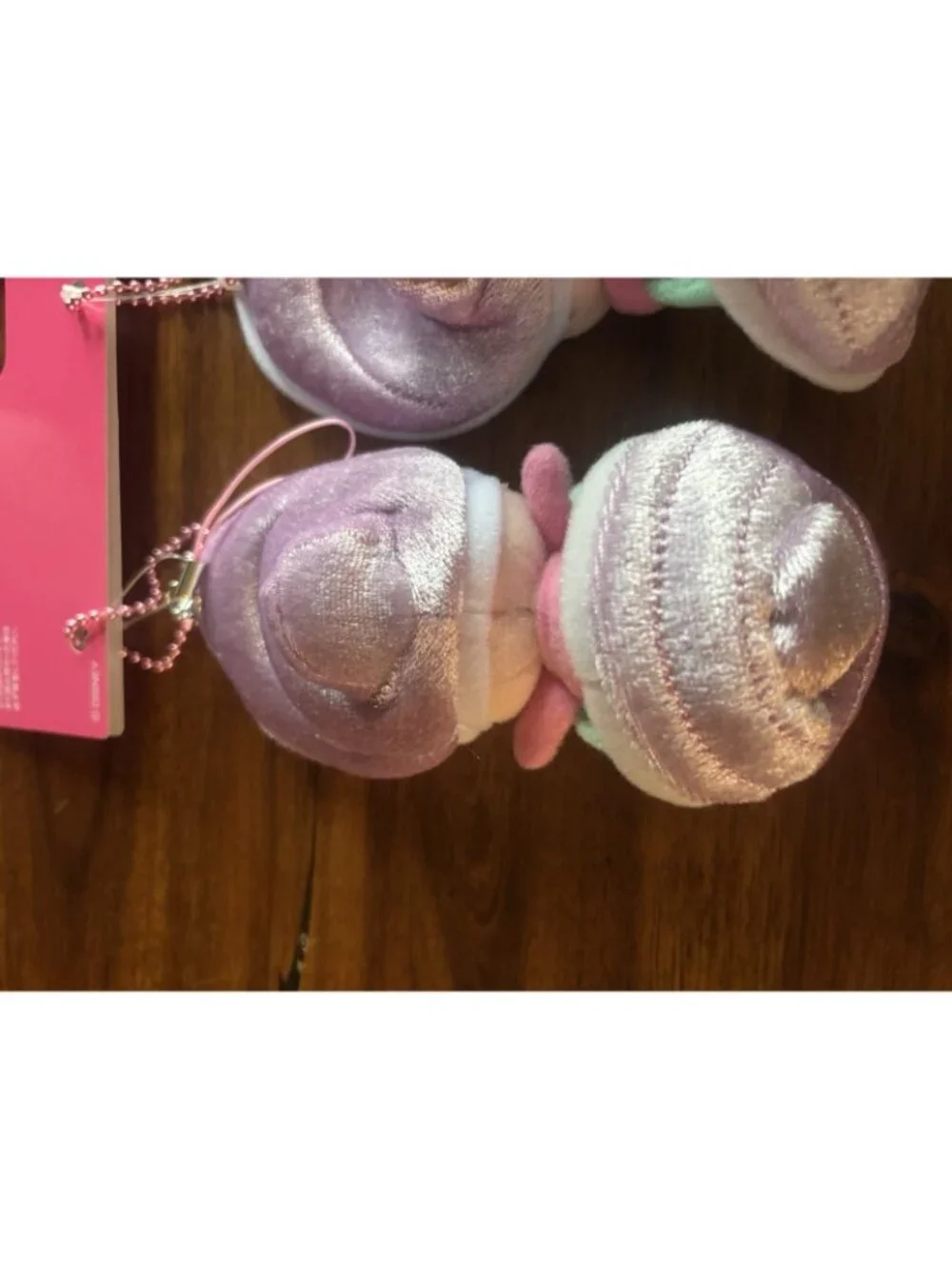 Set Of 3 Baby Oysters Disney Alice In Wonderland Plush Keychain Tokyo Disney